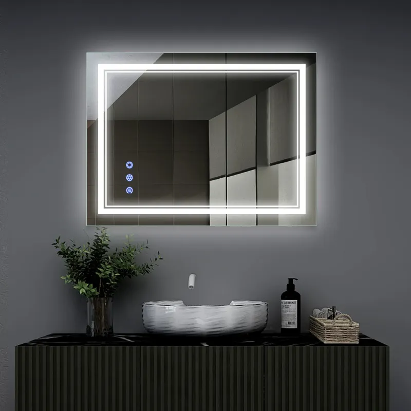 Wholesale Hotel Bathroom Anti fog Touch Switch IP65 water proof bathroom led mirror with vanity lights