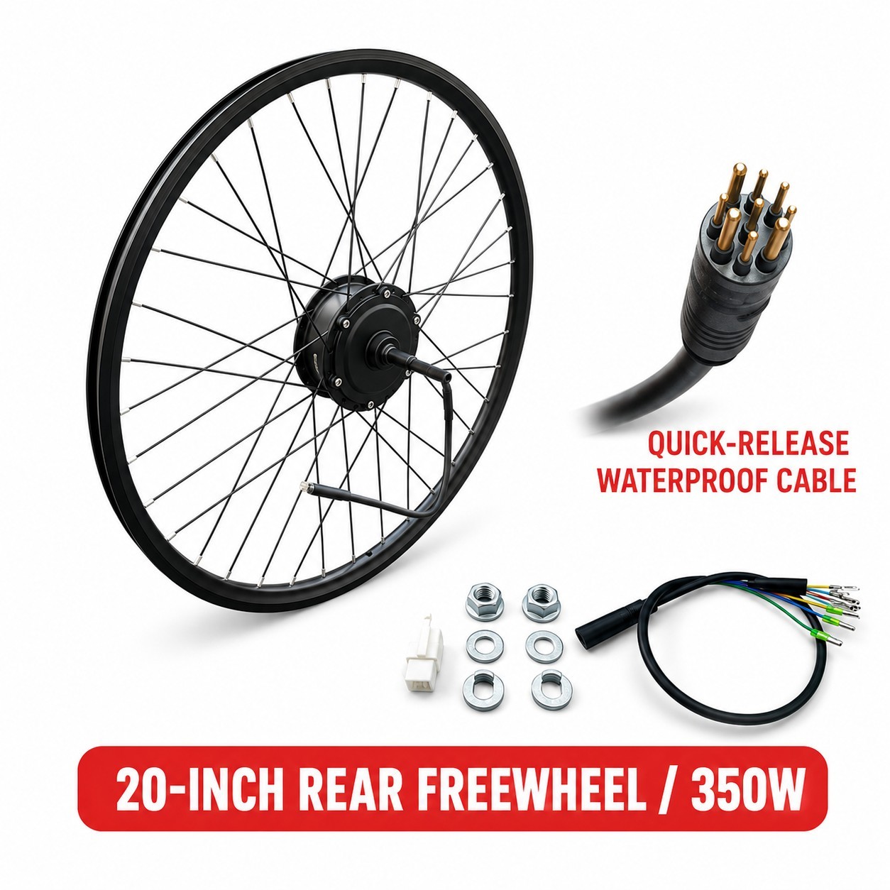 Rotatif à propulsion arrière, 20 pouces, 350 W