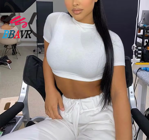 Ensembles tricotés crop top et pantalon pour femmes, ensembles streetwear décontractés pour femmes, ensembles gilet et pantalon - Product Image 1