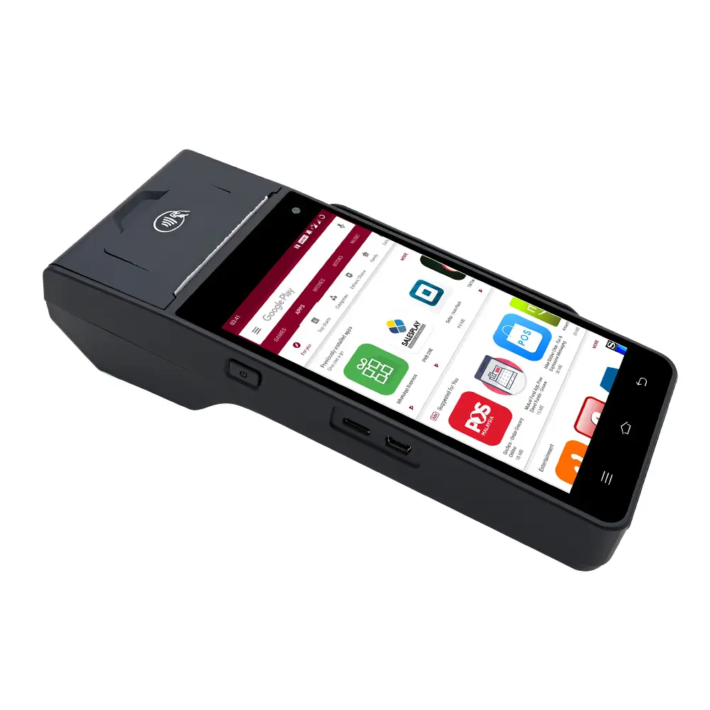 ZCS Z90 POS устройство для считывания кредитных карт, 4G, две Sim-карты, такси, парковочный удобный pos-терминал, био-отпечаток пальца
