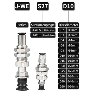 ถ้วยดูดสุญญากาศอุตสาหกรรมรุ่น JWE สำหรับหุ่นยนต์หยิบจับและวาง EOAT บรรจุภัณฑ์ วัสดุสำหรับการจัดการอัตโนมัติ - Product Image 3