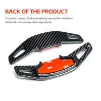 Extension de volant de voiture en fibre de carbone Shasha avec palettes de changement de vitesse pour Ford Mustang GT S650 2024, design professionnel/luxe