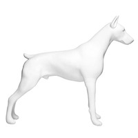 Dober-A Wholesale Mannequin de chien en fibre de verre pour grands chiens, mannequin de chien, accepte les commandes d'échantillons