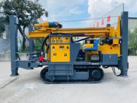 Foreuse hydraulique diesel stable pour puits d'eau, portée maximale 260 m, machine de forage de puits, outil de forage