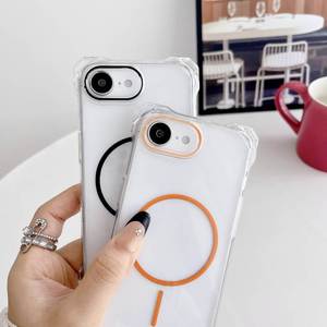 <span class=keywords><strong>Coque</strong></span> de téléphone magnétique <span class=keywords><strong>transparente</strong></span> de luxe antichoc, couleur tendance, pour <span class=keywords><strong>iPhone</strong></span> 17, 16E, 15 Pro Max, 12, <span class=keywords><strong>13</strong></span>, 14 Plus – Protection arrière - Product Image 1