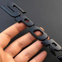 Étiquette personnalisée lettre fenêtre imprimé machines papa luxe or 3d métal autocollant populaire personnalisé émaillé logo étiquette en métal
