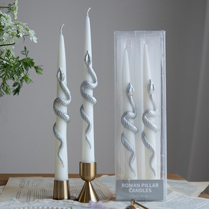 Paquete de 2 Velas Largas en Forma de Serpiente 3D de 25CM para Halloween, sin Humo, para Ambiente en el Hogar y Decoración de Fiestas - Product Image 2