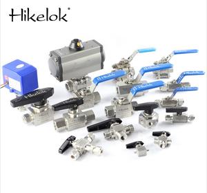 Hikelok 3 4 5 6 7 الطريق الكرة صمام 316 الفولاذ المقاوم للصدأ PTFE مقعد الإناث الذكور ISO BSPP 1/2 في 3/4 بوصة صمامات كروية - Product Image 4