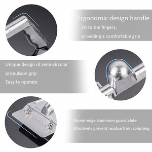 420 acier inoxydable Commercial hôtel Restaurant <span class=keywords><strong>cuisson</strong></span> BBQ outils moderne <span class=keywords><strong>table</strong></span> à frire pelle gril nettoyage <span class=keywords><strong>grattoir</strong></span> <span class=keywords><strong>pour</strong></span> Barbecue - Product Image 4