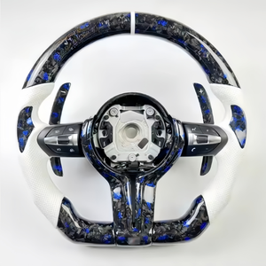 Volante de fibra de carbono forjado para <span class=keywords><strong>BMW</strong></span> F80 F82 F10 F12 F13 F15 F16 F20 F22 F30 F31 F32 F33 F36 M3 M4 E90 E92 E93 - Product Image 2