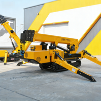 Grue araignée portable 3 tonnes 5 tonnes avec stabilisateurs hydrauliques et flèche télescopique