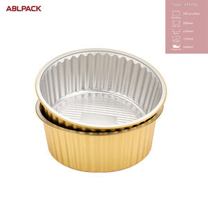 Abl 5000ml Vente en gros Boîte à lunch en aluminium Plateau de cuisson en aluminium Table à vapeur <span class=keywords><strong>jetable</strong></span> Moule en aluminium Récipient rond en étain avec couvercle - Product Image 5
