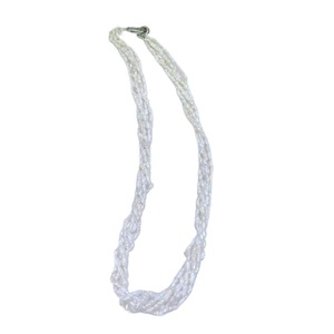 Collar de Perlas de Agua Dulce Cultivadas Naturales de Zhuji, 3-4 mm, Diseño Trenzado, Venta al por Mayor - Product Image 5