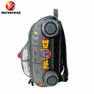 <span class=keywords><strong>Sac</strong></span> <span class=keywords><strong>à</strong></span> <span class=keywords><strong>dos</strong></span> personnalisé en forme de voiture de police 3D, sacs d'école pour enfants, sacs <span class=keywords><strong>à</strong></span> <span class=keywords><strong>dos</strong></span> au design cool, sacs d'école pour garçons, noir, imperméable, dessin animé, unisexe - Product Image 4