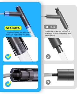 Seaoura SR-528 Aquarium Stofzuiger Grind Zand Reinigingsset Aquarium Afvoer Sifonpomp Grind Waterreiniger met Schrapertje - Product Image 2