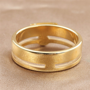 Yunnique – bague de mariage en or pour femmes, bijoux rétro punk avec lettres et pierres en acier inoxydable, 24093 - Product Image 2