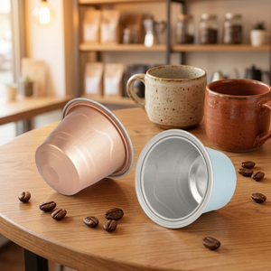 Cápsulas de Café Reutilizables Vacías OEM ODM en Oferta, Material de Grado Alimenticio para <span class=keywords><strong>Nespresso</strong></span>, Pedidos al por Mayor con Buen Precio Competitivo - Product Image 1