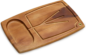 Solid Natural Rectangular Bamboo <strong>Wood</strong> Acacia Serving Tray Eco-friendly Bread Boards for Food and Steak Dishes &amp; <strong>Plates</strong> - Product Image 5