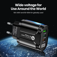 58W PD20W + QC18W chargeur rapide téléphone charge rapide QC3.0 mur USB C Type C chargeur pour iPhone 15 pro max pour tablette ordinateur portable Charge