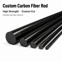 Fabricant de tiges en fibre de carbone OEM personnalisées, tissage 3K haute résistance avec bande de fibre de carbone, tige en fibre de carbone pour la robotique