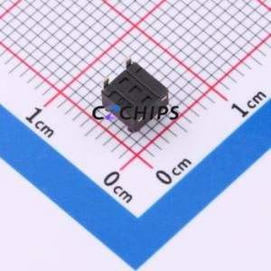 HX 4.5x4.5x4.5H B3JTP Tactile Switch SMD,4.5x4.5mm Switch Single Pole Single Throw Round Button 2.5N Horizontal Mount - Product Image 2