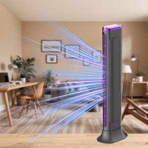 New Design Premium Bladeless Tower <strong>Fan</strong> Rechargeable Battery Powered Desktop <strong>Air</strong> <strong>Conditioning</strong> <strong>Fan</strong> with Button Control - Product Image 1