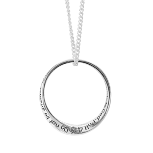TD Mobius collana di anelli di alta gioielleria ispirata ai filippi 4:6 - Product Image 2
