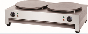 Crêpière à <span class=keywords><strong>gaz</strong></span> <span class=keywords><strong>ou</strong></span> électrique à bon prix, professionnelle et personnalisée, à usage commercial, machine à crêpes avec double plaque - Product Image 4