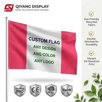 Drapeau personnalisé pour événements sportifs d'équipe, impression par sublimation sur polyester, conception de bannière, impression de drapeau 3x5 pieds avec logo