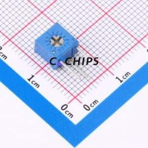 ตัวต้านทาน/โพเทนชิโอมิเตอร์แบบปรับได้สำหรับ3362S-103-LF ผ่านชิ้นส่วนรู (THT)-3P, ตัวต้านทาน7x6.8มม. 10% 10kOhm 500 250mw pp/℃ - Product Image 1