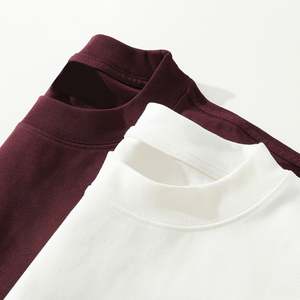 Camisetas Blancas de Algodón 100% Unisex, Tejidas, con Estampado Personalizado OEM, Manga Corta, Corte Holgado, Logotipo Impreso, Diseño Sólido, 260 Gramos - Product Image 3