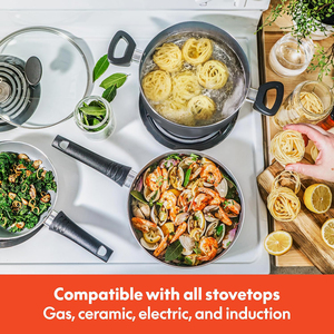 High Quality Cooking Pots Glass Lids Bakelite Handles Dishwasher Oven Safe for Gas <b>Induction</b> Stoves <b>Cookware</b> <b>Set</b> - Product Image 5