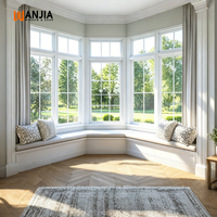 Ventanas Interiores Panorámicas de Vidrio Templado con Diseño de Rejilla, Ventanas Corredizas de UPVC Insonorizadas para Sala de Estar