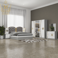 Grande Promotion Lit King Size Moderne 1,8m en Bois, Ensemble de Meubles de Chambre avec Rangement, Fonctions Massage et Design Personnalisable pour Chambre à Coucher