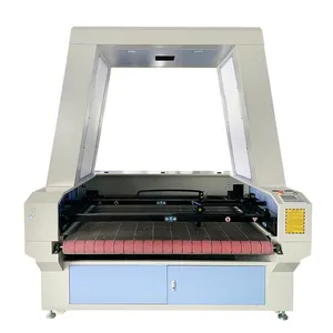 1812 150W roll to roll fabric design cloth pattern woven label trademark camera co2 lazer cutter cut machines price