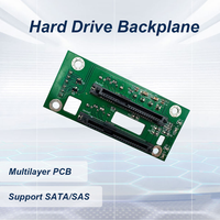 Placa de Circuito Multicapa, Conector Dual SATA/SAS, Máscara de Soldadura Verde, Orificios de Montaje, Placa Base para Disco Duro