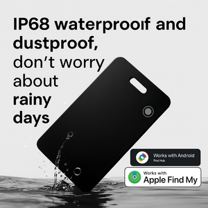 Traceur de bagages et de portefeuilles sans fil rechargeable MFI pour <span class=keywords><strong>AirTag</strong></span>, compatible Google Android Card Find My Hub Device, type Air Tag - Product Image 3