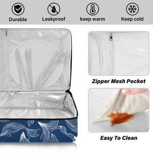 Aloha Hawaiian Holder Casserole Carrier Thermal Insulated Lunch BBQ Portable Large Capacity Lunch Cooler Pizza Carrier Bag - Product Image 4