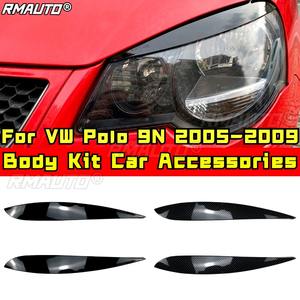 Kit de Carrocería para VW Polo 9N 2005-2009, Decoración para Faros Delanteros, Cejas para Faros, Accesorios de Estilo para Automóvil - Product Image 1