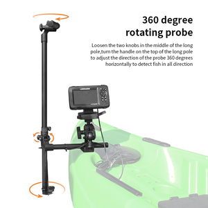 VINmounts Support de fixation pour sondeur de pêche, portable, réglable à 360°, en alliage d'aluminium et acier inoxydable, 2 pièces, très vendu - Product Image 5