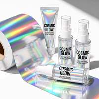 Étiquette personnalisée pour cosmétiques et soins de la peau, résistante à l'huile, imperméable, holographique, en PP adhésif, compatible laserjet, durable, vierge