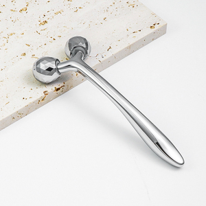 Jingwang gly19004 360 xoay y hình dạng massage trên khuôn mặt con lăn chống nhăn mặt 3D mặt massager kim loại massage công cụ - Product Image 3