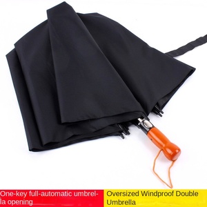 Cross-border Wholesale Super Large Semi-Automatic Classic Pongee Open <b>Umbrella</b> Promotional Folding Business Advertising Golf - Product Image 3