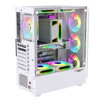 LOVINGCOOL Nouveau Style Full Towers Desktop Cover ATX CPU RGB Computer Case PC Gaming Chassis Table Glass New Style PC Case Towers