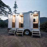 Toilettes mobiles de luxe toilettes portables toilettes mobiles remorque à vendre nouveau Design aluminium camping-car Pop up toit de voiture