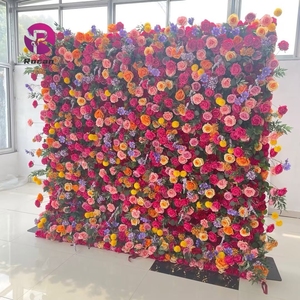 ชุดสีเพิ่มบรรยากาศดี8 * 8FT ฉากหลังติดผนังดอกไม้แผงติดผนังดอกไม้สีสันสวยงามสำหรับออกนอกบ้านในฤดูใบไม้ผลิ - Product Image 6