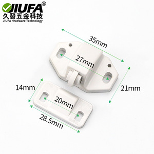 Loquet de porte en plastique Jiufa 35x21mm, mécanisme de verrouillage pour portes de meubles - Product Image 2