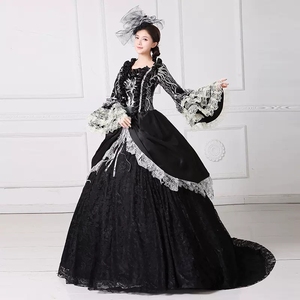 Robe de <span class=keywords><strong>Marie</strong></span>-<span class=keywords><strong>Antoinette</strong></span>, robe de soirée rococo baroque, costume historique, costume de bal et de mariage du XVIIIe siècle, crinoline victorienne - Product Image 5