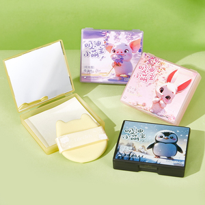 Le ragazze della vita selezionano il trucco rinfrescante in pelle scamosciata che assorbe l'olio per rimuovere l'olio e truccare il trucco con gli strumenti di bellezza femminili - Product Image 4