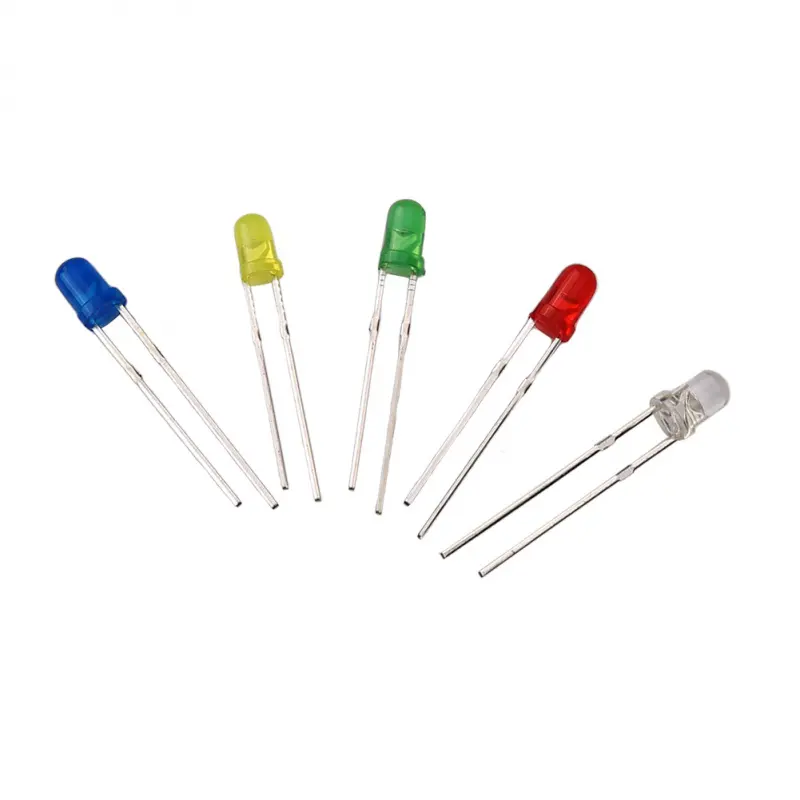 Good price round red white blue color JY504 high brightness led diode 5mm